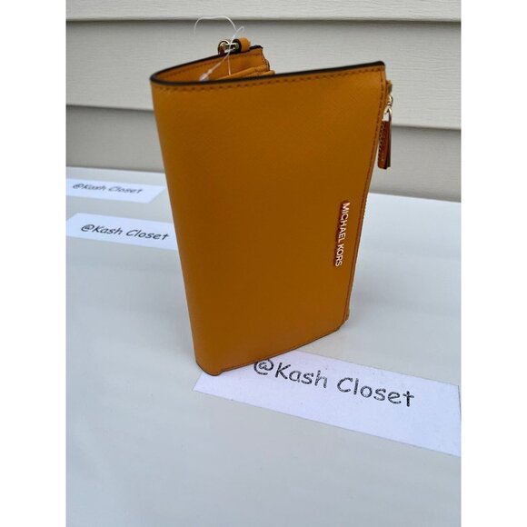 Michael kors wristlet double zip phone wallet marigold - Picture 6 of 8